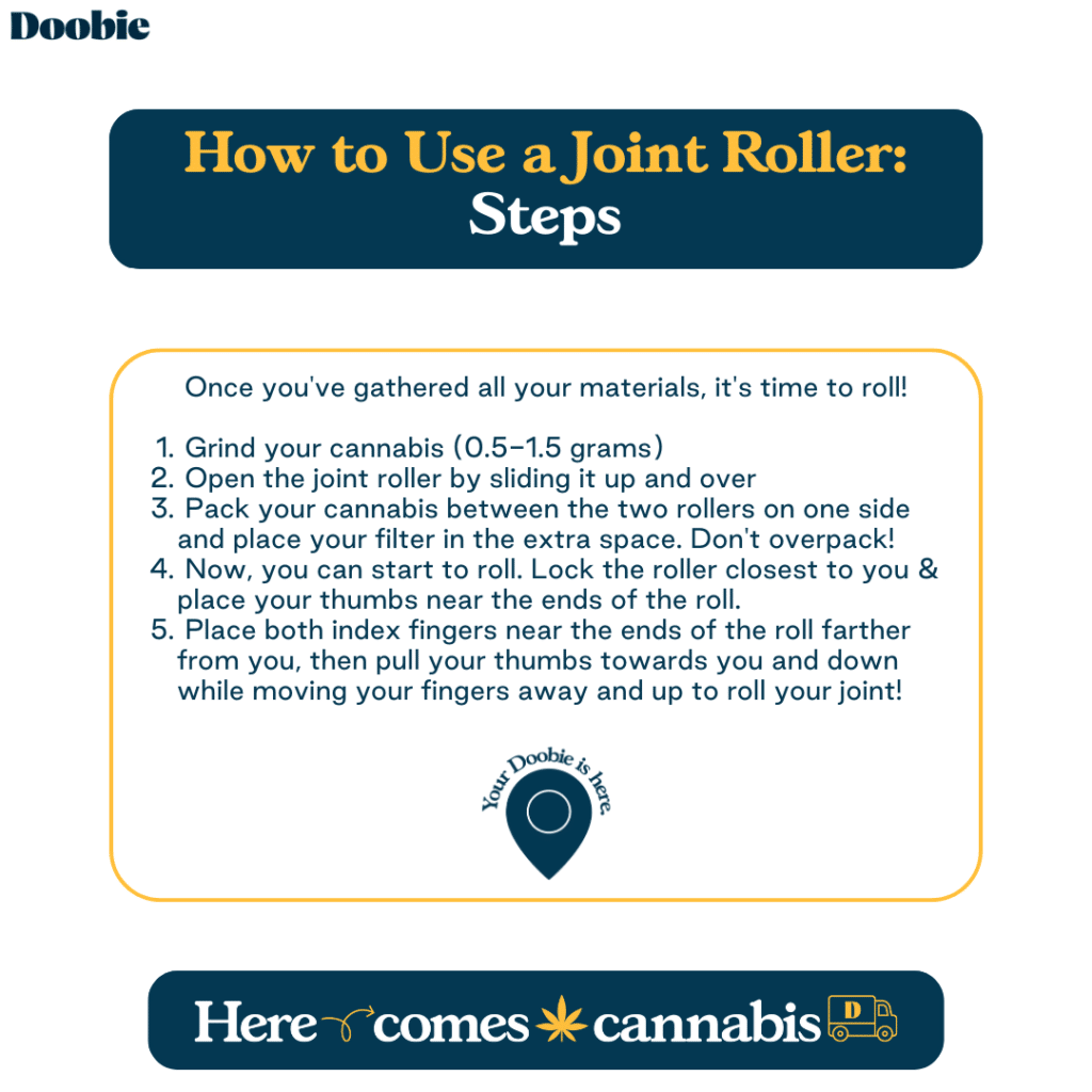 Steps to roll a weed joint